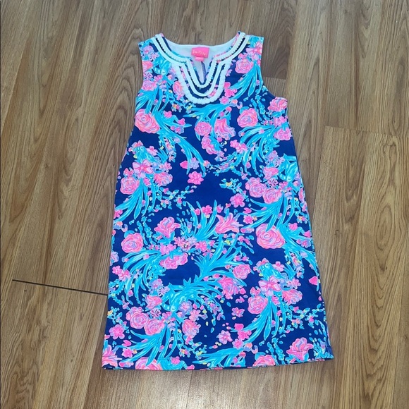 Lilly Pulitzer Colorful Floral Dress - Picture 1 of 4